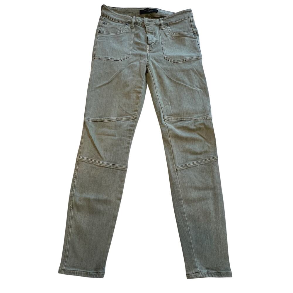 Liverpool Jeans Women's 8 Green Wash Ankle Cargo Skinny Denim